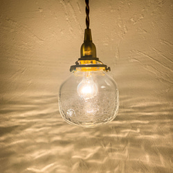 ミニあんどんランプ・薄紫 ステンドグラスランプ 行燈 行灯 インテリア