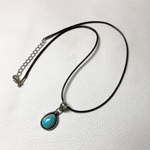 モレンシ ターコイズ トルコ石 シルバーネックレス ペンダント