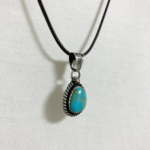 モレンシ ターコイズ トルコ石 シルバーネックレス ペンダント