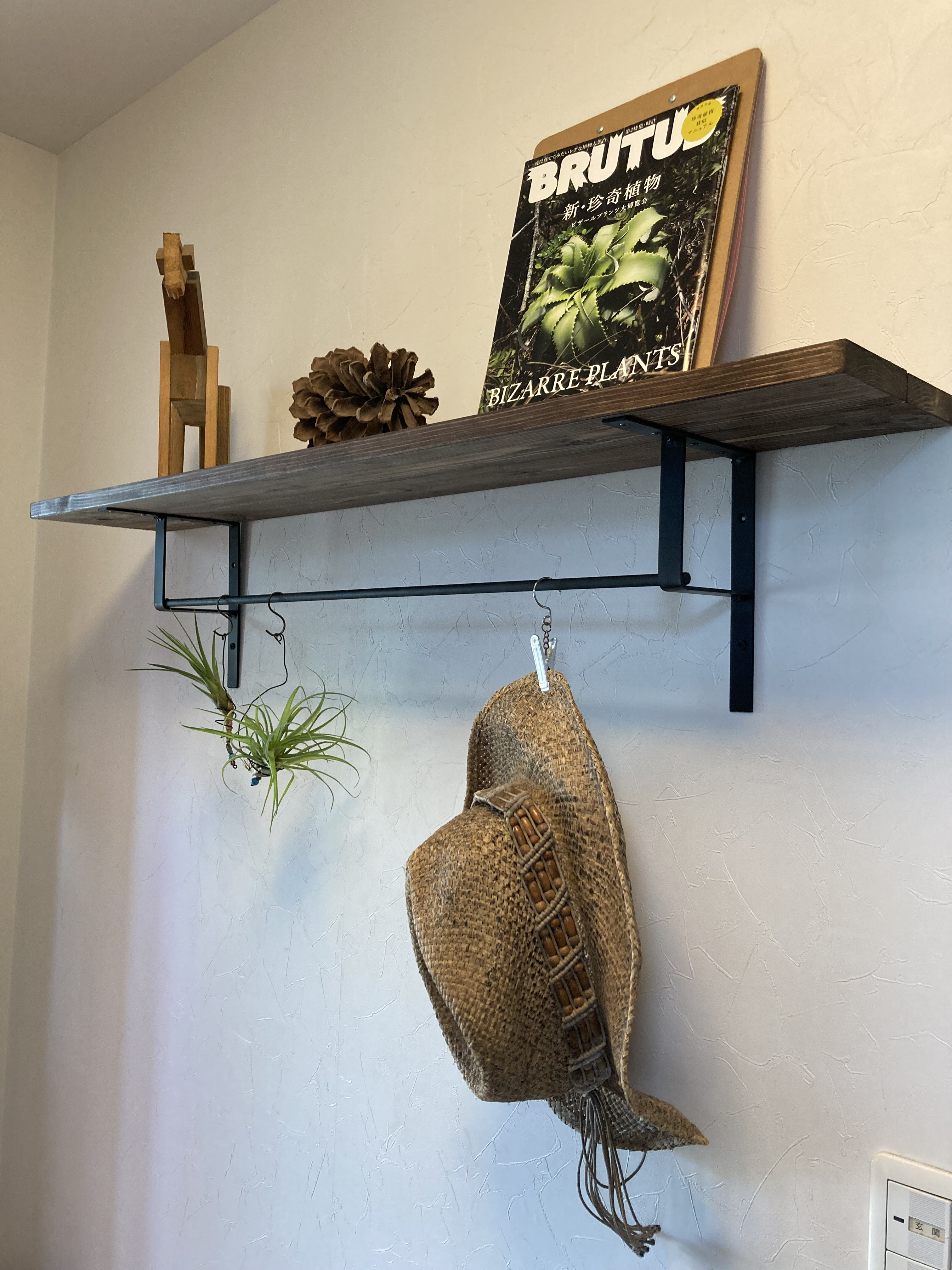 シェルフブラケット　アイアンシェルフ　壁掛　Ｌサイズ8個　Mサイズ6個　セット シェルフブラケット アイアンシェルフ 壁掛 Lサイズ8個 Mサイズ