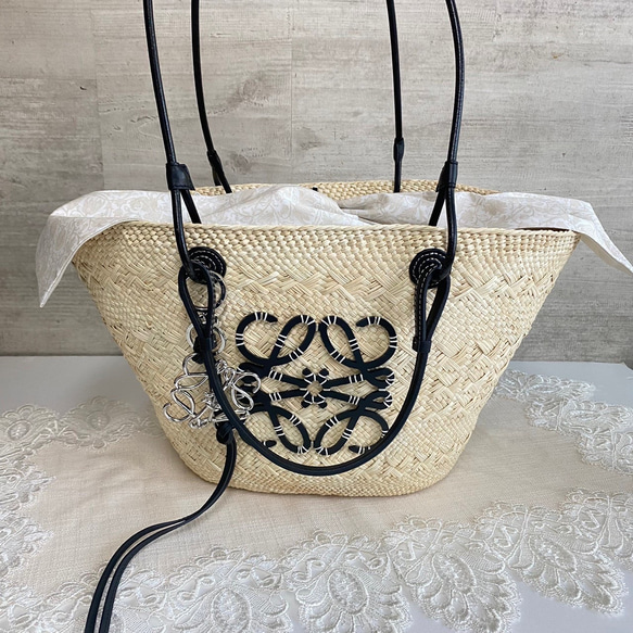 極美品　LOEWE かごバッグ 中サイズ　Mサイズ ロエベバスケット Mサイズ用 インナーバッグ その他バッグ mive0625