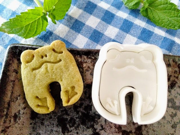 青蛙形狀的餅乾模具/Frog-shaped cookie cutter 第4張的照片