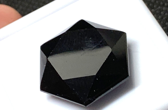 ブラックトルマリンルース　19.5mm 3枚目の画像