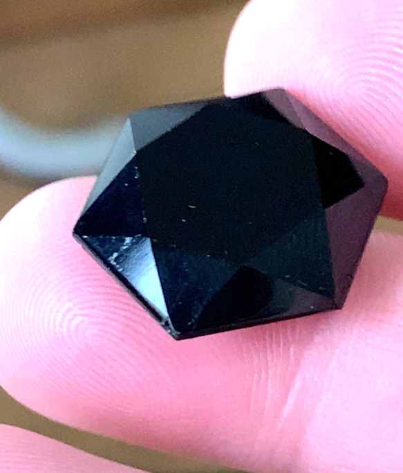 ブラックトルマリンルース　19.5mm 1枚目の画像