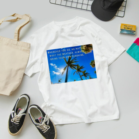 ・メッセージTシャツ『Your own sunshine』【選べる4色】 1枚目の画像