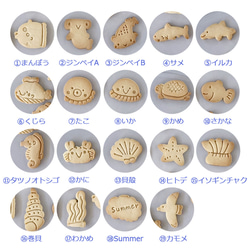 海の生き物たち（M）　全19種類！　クッキー型（スタンプ付き） 8枚目の画像