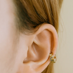 14K金 ゴールド 耳 鼻 軟骨 ニップル ヘリックス トラガス メンズ レディース フープ ピアス リング イヤリン 8枚目の画像
