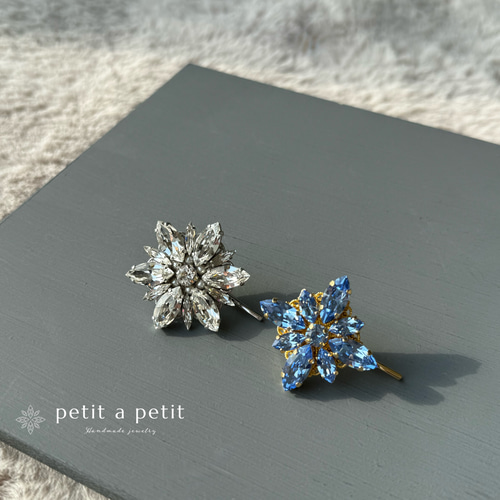 Creema限定 スワロフスキー®︎ ブローチ étoile de Noël ギフト