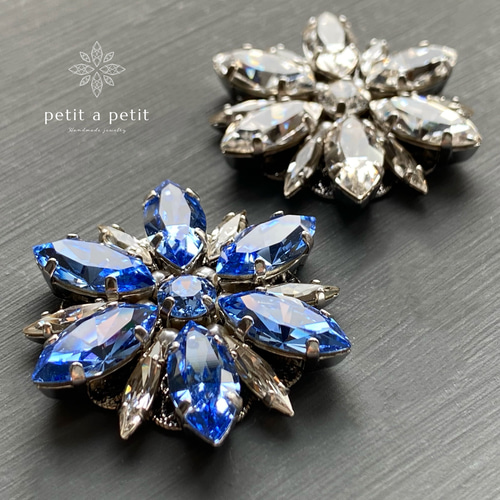 Creema限定 スワロフスキー®︎ ブローチ étoile de Noël ギフト