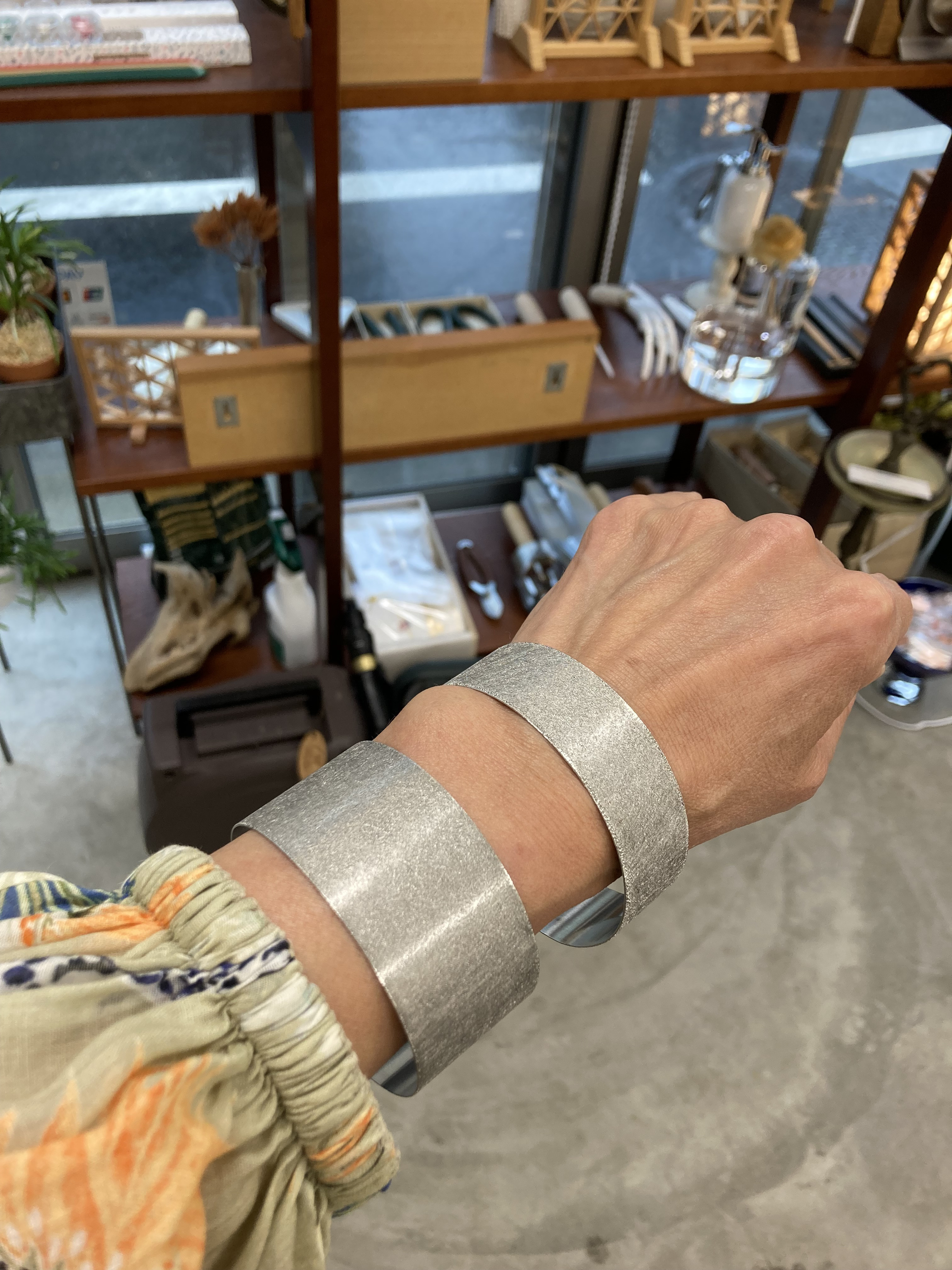 Kaori wear バングル　silver M