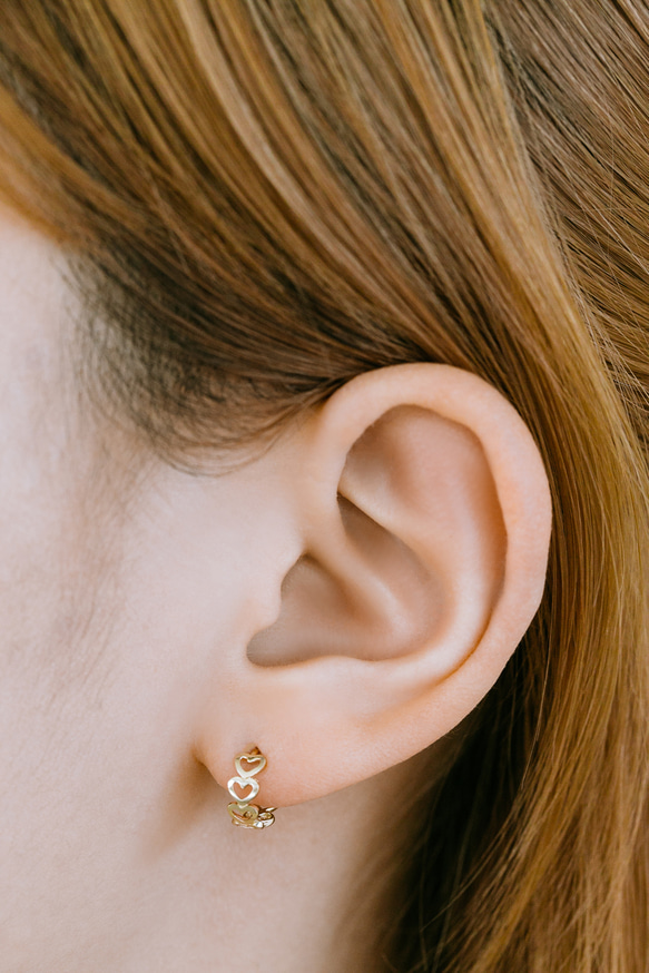 14K金 ゴールド 耳 鼻 軟骨 ニップル ヘリックス トラガス メンズ レディース フープ ピアス リング イヤリン 11枚目の画像