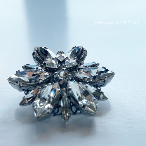 Creema限定 スワロフスキー®︎ ヘアゴムorポニーフック étoile de Noël