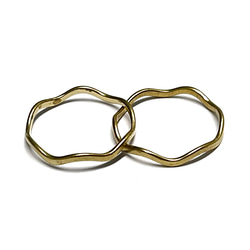 【50個】華奢な曲線デザインリング、指輪【jr23】 3枚目の画像