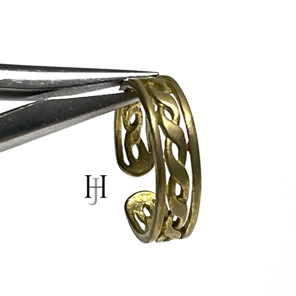 【50個】絡みある曲線デザインのリング、指輪【jr16】 1枚目の画像