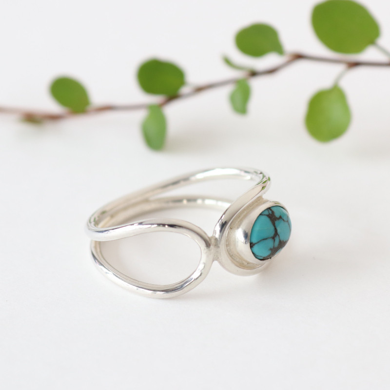ターコイズ シルバー925 リング わっから 11号、13号、15号