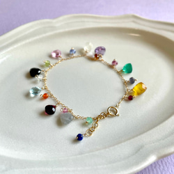 14kgf/colorful bracelet　Pink mix 4枚目の画像