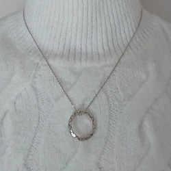 "Circle  reversible"  silver necklace 【再販】 4枚目の画像