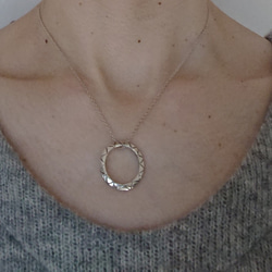 "Circle  reversible"  silver necklace 【再販】 3枚目の画像