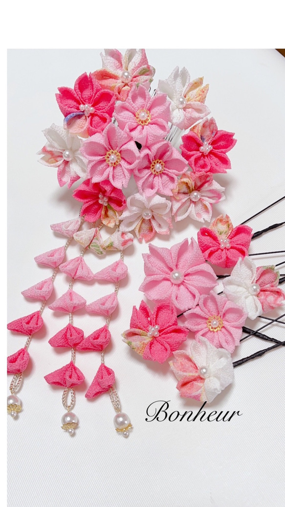 桜❤︎つまみ細工 髪飾り 七五三 成人式 卒業式 その他ファッション  