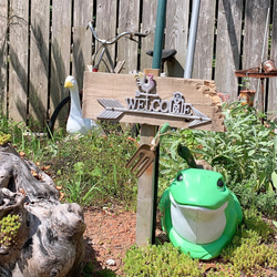 ガーデン雑貨 ガーデンピック&バードケージ フクロウのガーデン