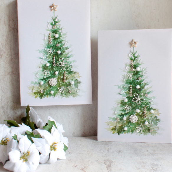 キャンバスの中のクリスマスツリー 8枚目の画像