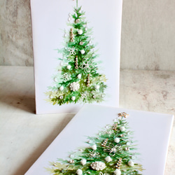 キャンバスの中のクリスマスツリー 3枚目の画像