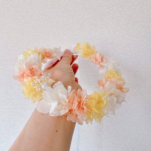 花冠White pastel orange♪ ベビー