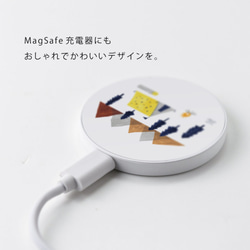 充電器 MagSafe iPhone13 iPhone12 マグセーフ ワイヤレス 充電 qi 北欧 星＊名入れ 3枚目の画像
