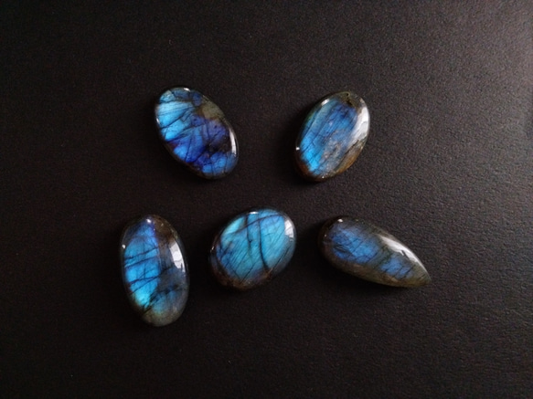 sale】ラブラドライト 5個セット カボション ルース 10 天然石 SPES