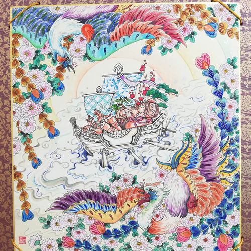 色紙アート　海峰作　色紙絵セット 1点限定】直筆色紙B | pixiv WAEN GALLERY