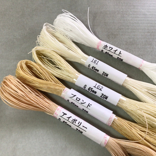 ワックスコード 極細 0.45mm 20メートル ⑦ ひも・コード Co.sada
