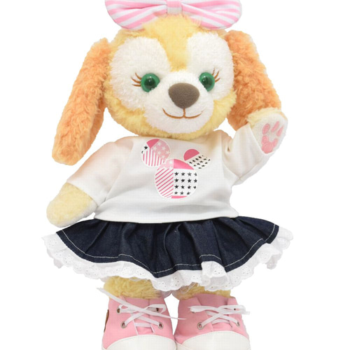 クッキーアン 服 コスチューム 白Tシャツデニムセット ピンク 本体無 S