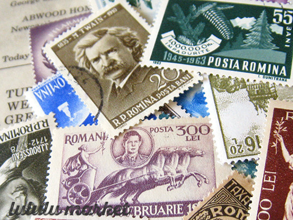 外国切手（ルーマニア）50枚　po-122 3枚目の画像