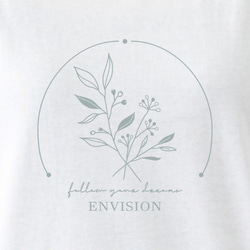 Botanical プリントTシャツ ホワイト 2枚目の画像