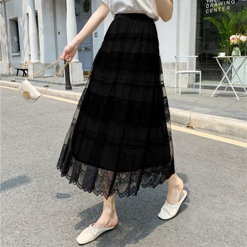 週末限定SALE MHL 2024秋購入 Aラインミドル丈スカート flo-6231-1.jpg