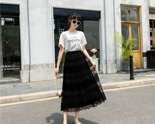 国内配送★セザンヌ★美しいライン フレア ミドル丈 スカート 楽天市場】スカート ：ミモレ丈フレアスカート ◇sk007-10 無地