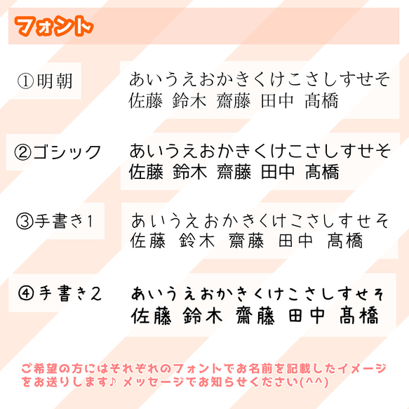 【カット済】洋服タグ用 耐水おなまえシール ～くだものシリーズ～ 7枚目の画像