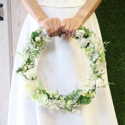 大きいリース☆ウエディングプレート側にも♡ 3a35ff1ee40874131f83716c52eb6a