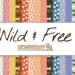 USAコットン COTTON+STEEL Wild & Free 5インチカットクロス 42枚セット 2枚目の画像