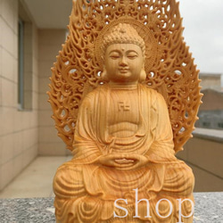 仏教美術 木彫り如来 仏像 e45c792fe04a7cc4bffece54b12ed0