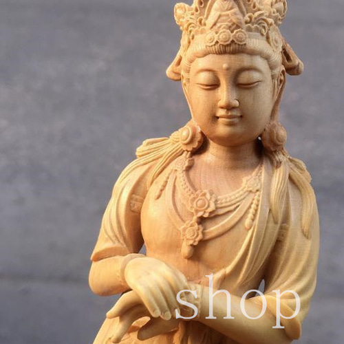 木製 木彫 観音菩薩立像 観音菩薩像 観音様 仏像 彫刻 木像