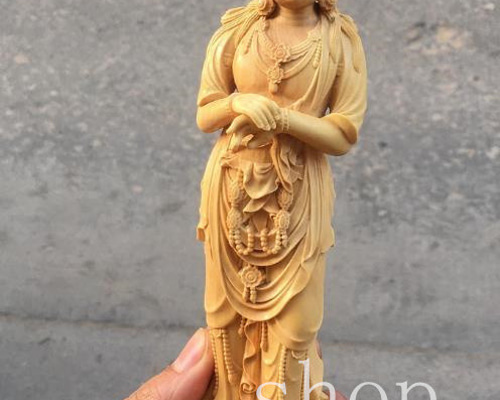 きまぐれセール　切株のオブジェ　観音像　　レア　観音様彫像 仏像 販売 龍祥-Ryusho- | 仏像や木彫り・縁起物などの販売・通販 / 榧