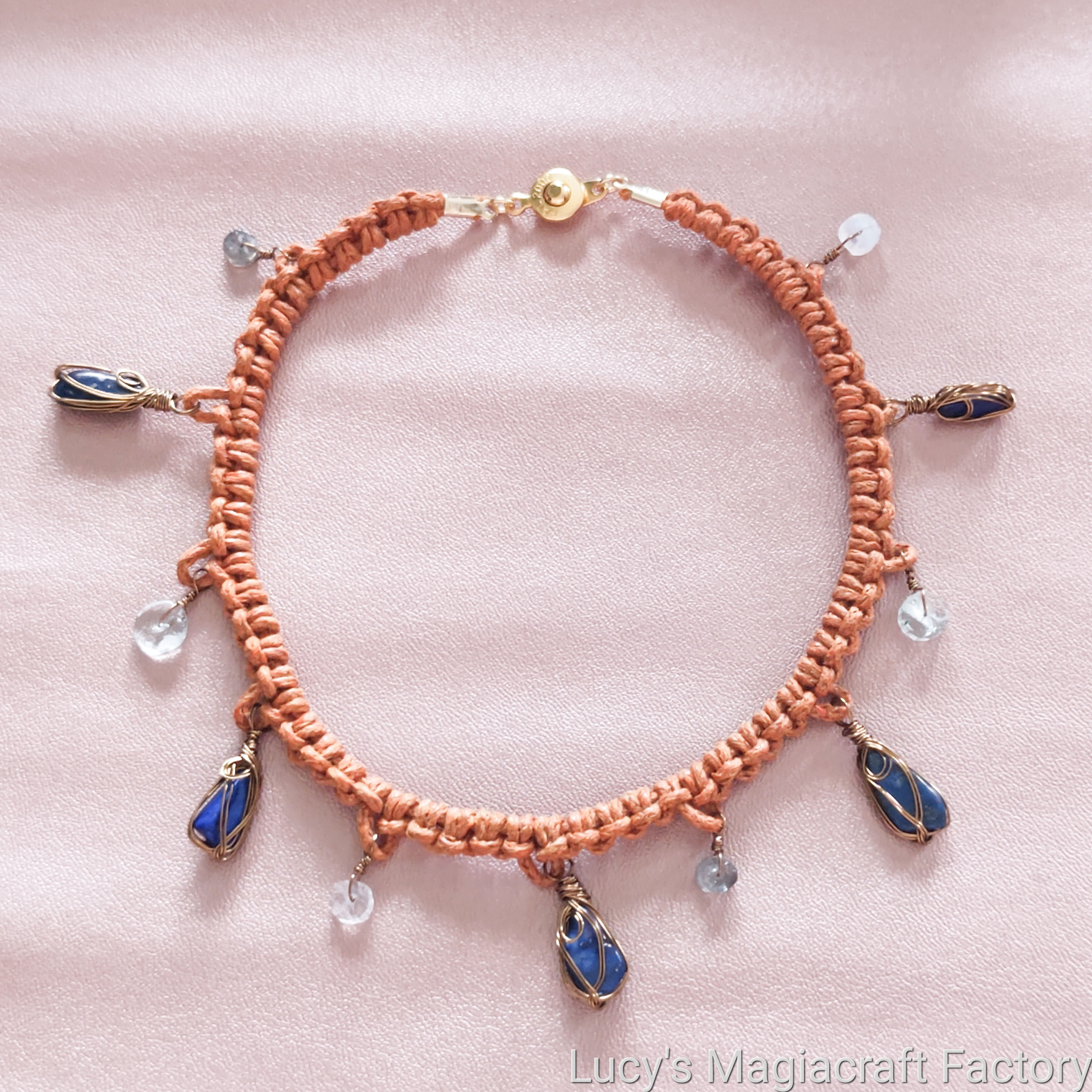 海色のタティングアンクレット