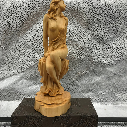極上の木彫】美女 裸婦像 賞翫 彫刻工芸品 置物 彫刻 StarTreet 通販