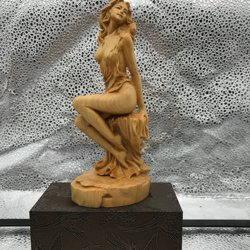 極上の木彫】美女 裸婦像 賞翫 彫刻工芸品 置物 彫刻 StarTreet 通販