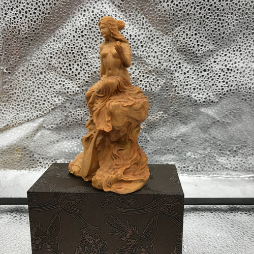 極上の木彫】弁財天 美女 裸婦像 置物 鑑賞する 彫刻 StarTreet 通販