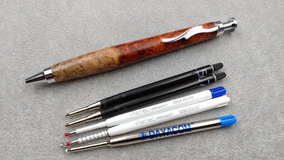 ローズウッド腫瘍ログペン、手作りペン、兼用ペン、シャープペンシル、ボールペン 5枚目の画像