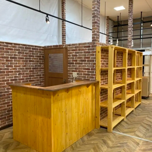 現品処分品 壁付け L字 レジカウンター 現品処分品 壁付け L字 レジ