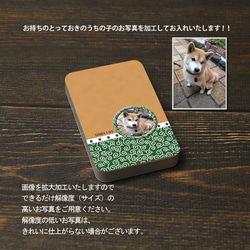 モバイルバッテリー5000mAh（蓄電用コード付き）【うちの柴犬ちゃんの写真で作るモバイルバッテリー】（名入れ可） 3枚目の画像