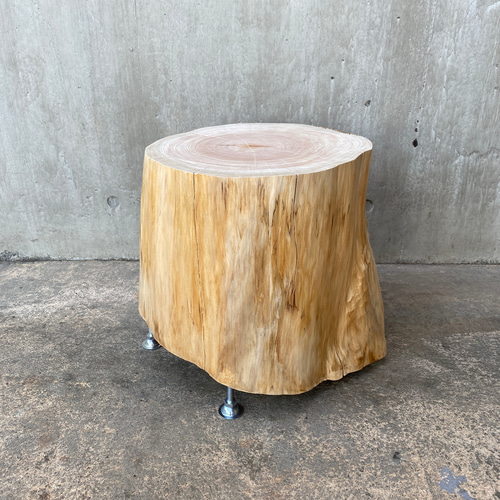 ひのき切り株 スツール】丸太椅子 オブジェ フラワー